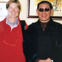 Ontmoeting met Koji Ikeda kunstschilder en zegelsnijder Osaka Japan 2004